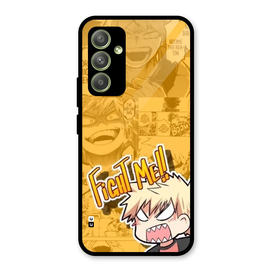 Fight Me Challenge Glass Back Case for Galaxy A54