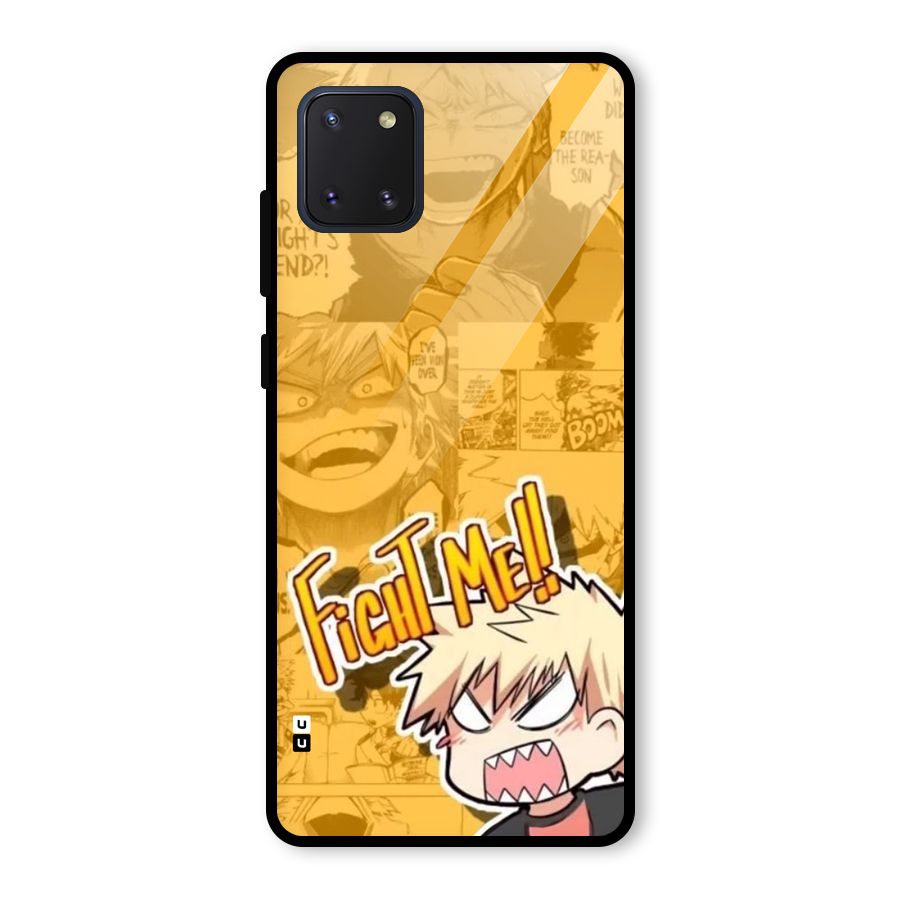 Fight Me Challenge Glass Back Case for Galaxy Note 10 Lite