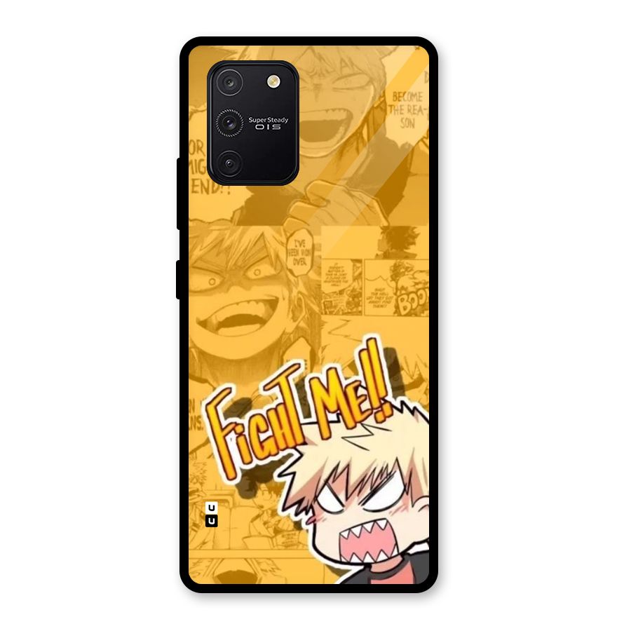 Fight Me Challenge Glass Back Case for Galaxy S10 Lite