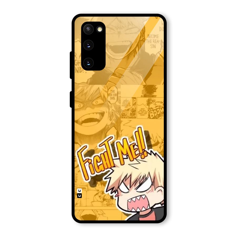 Fight Me Challenge Glass Back Case for Galaxy S20 FE 5G