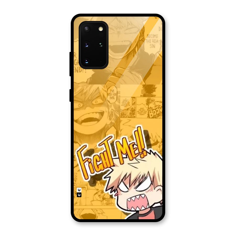 Fight Me Challenge Glass Back Case for Galaxy S20 Plus