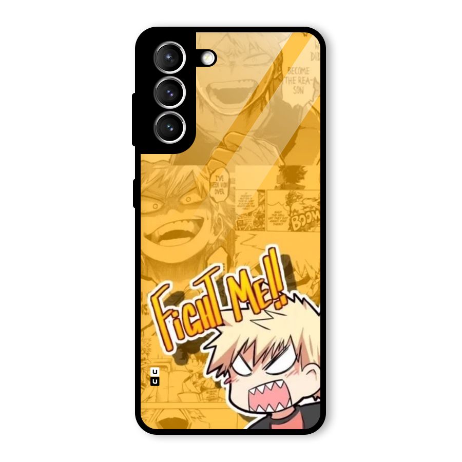 Fight Me Challenge Glass Back Case for Galaxy S21 5G
