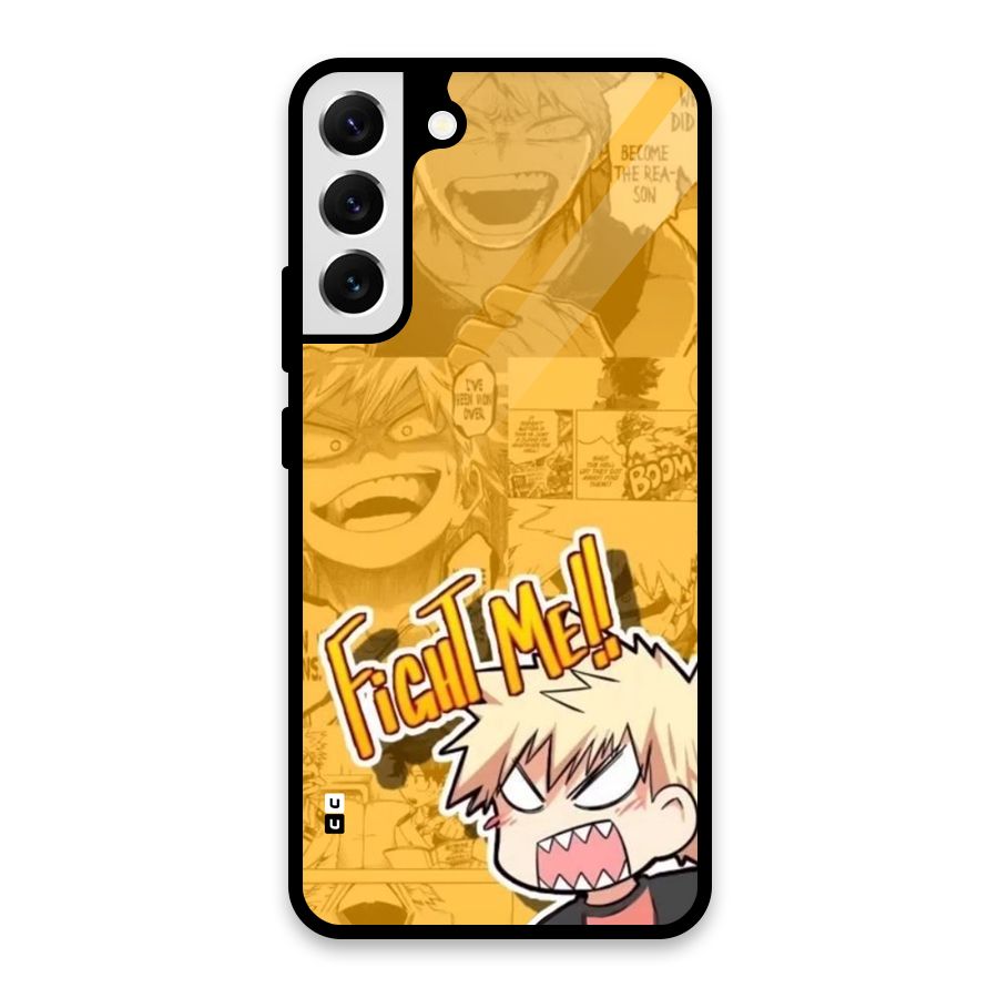 Fight Me Challenge Glass Back Case for Galaxy S22 Plus 5G