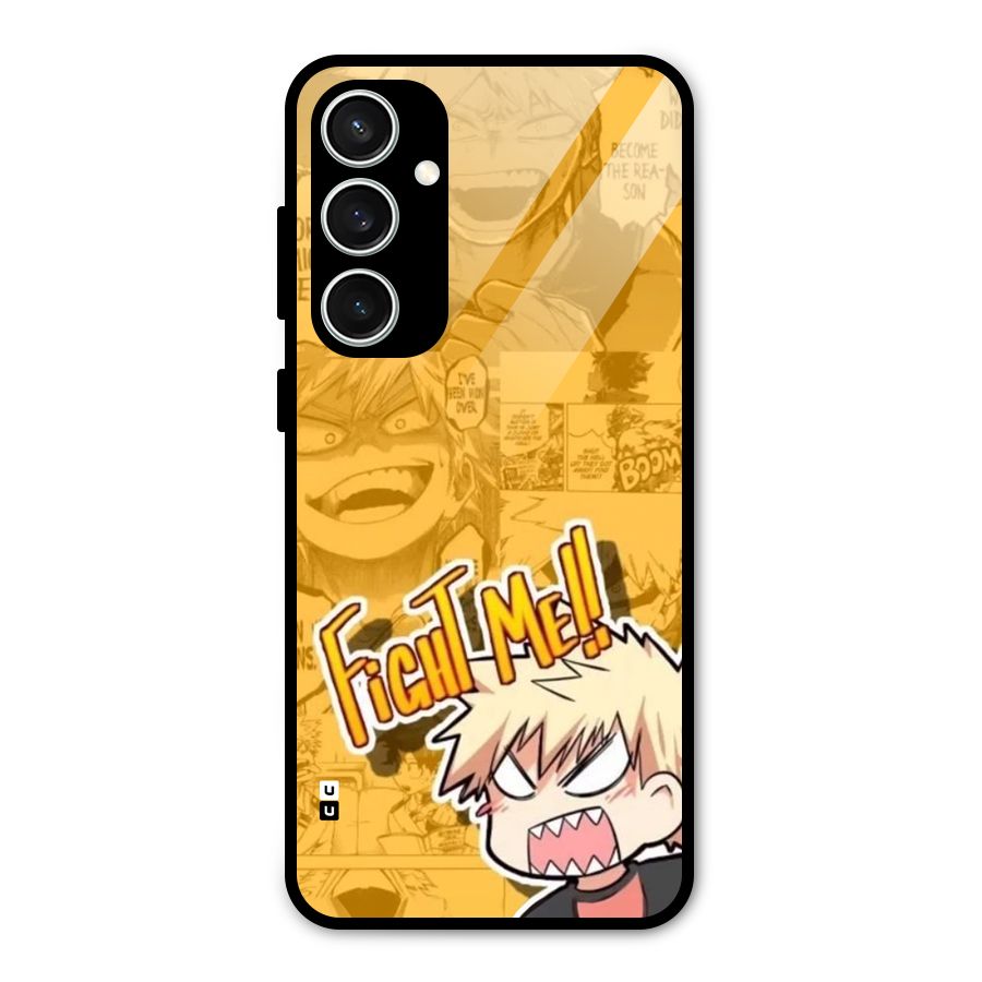 Fight Me Challenge Glass Back Case for Galaxy S23 FE