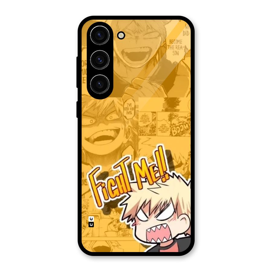 Fight Me Challenge Glass Back Case for Galaxy S23 Plus