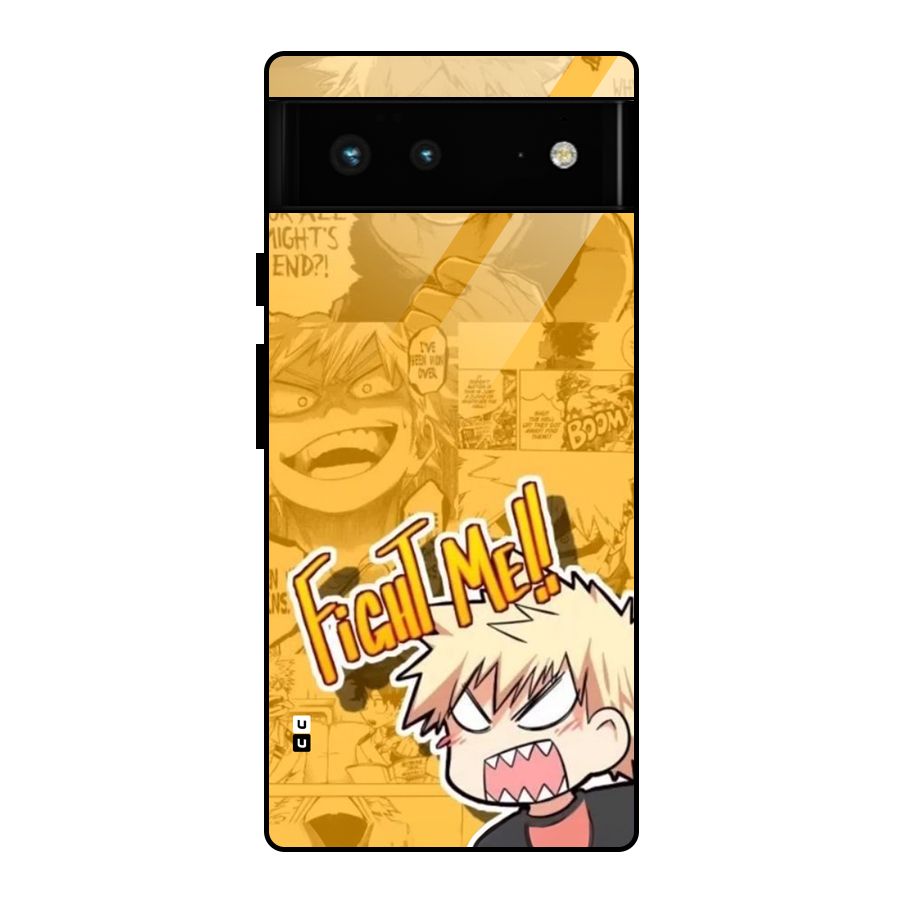 Fight Me Challenge Glass Back Case for Google Pixel 6