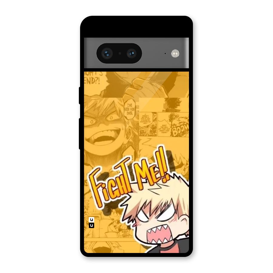 Fight Me Challenge Glass Back Case for Google Pixel 7