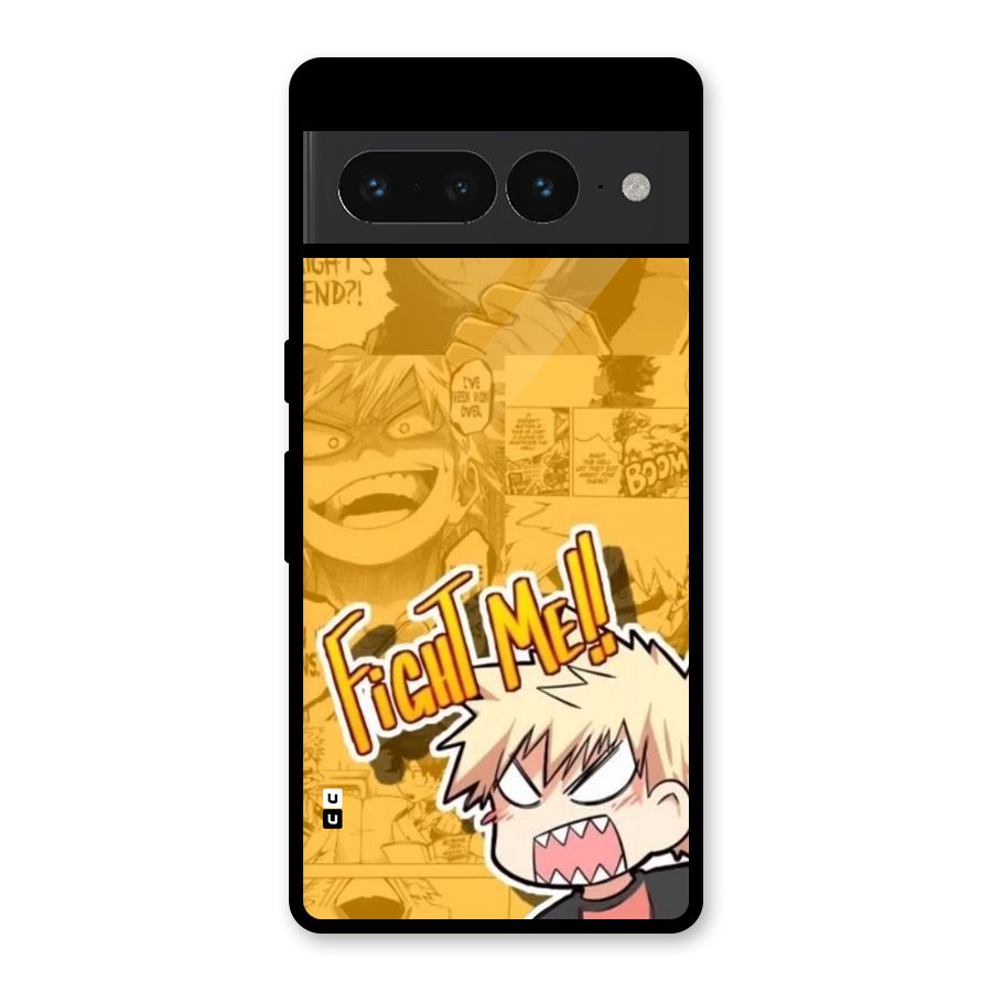 Fight Me Challenge Glass Back Case for Google Pixel 7 Pro