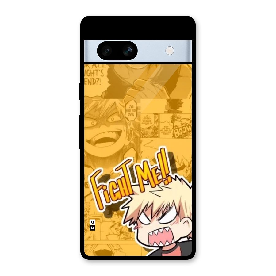Fight Me Challenge Glass Back Case for Google Pixel 7a