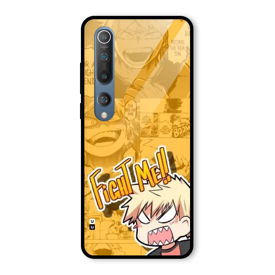 Fight Me Challenge Glass Back Case for Mi 10