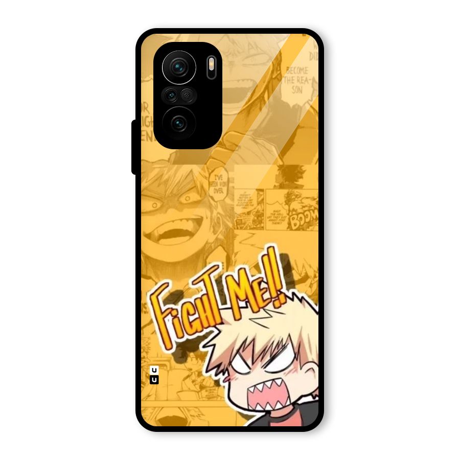 Fight Me Challenge Glass Back Case for Mi 11X Pro