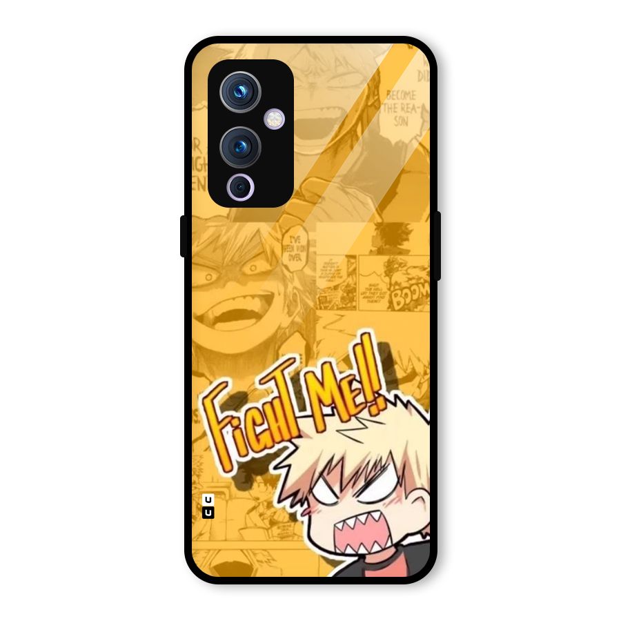 Fight Me Challenge Glass Back Case for OnePlus 9