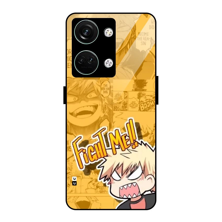 Fight Me Challenge Glass Back Case for Oneplus Nord 3