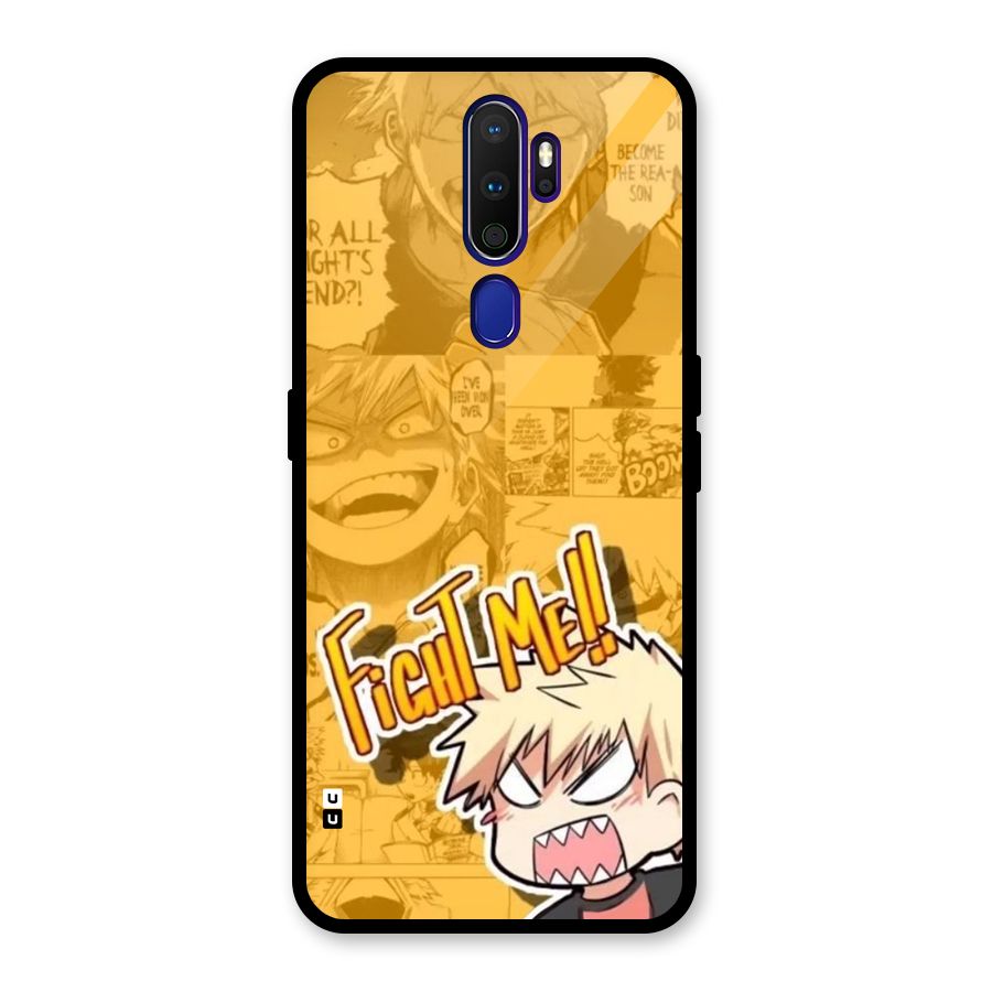 Fight Me Challenge Glass Back Case for Oppo A9 (2020)