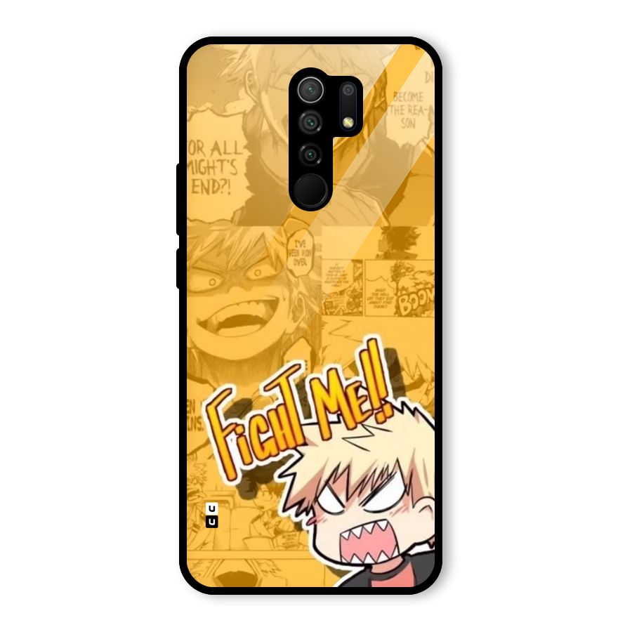 Fight Me Challenge Glass Back Case for Poco M2
