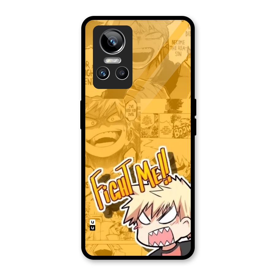Fight Me Challenge Glass Back Case for Realme GT Neo 3
