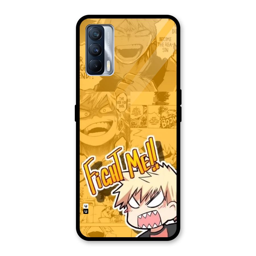 Fight Me Challenge Glass Back Case for Realme X7