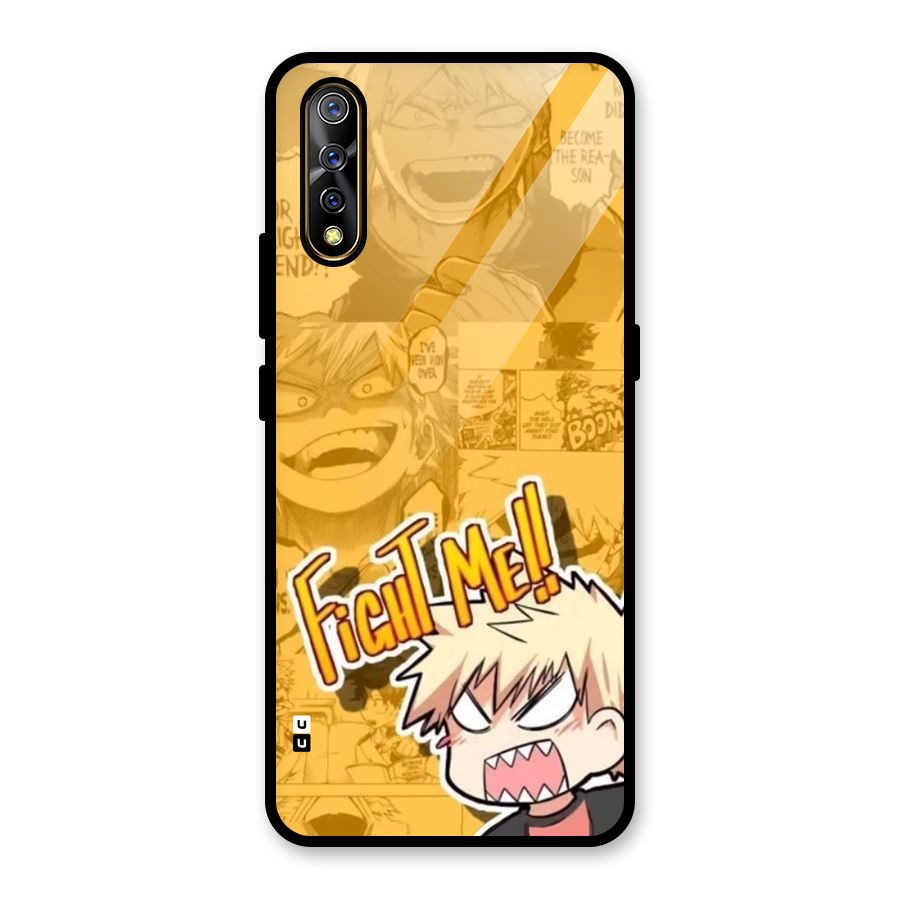 Fight Me Challenge Glass Back Case for Vivo S1