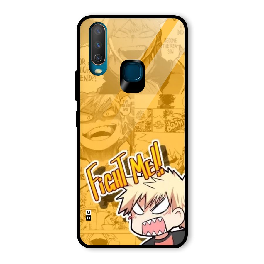 Fight Me Challenge Glass Back Case for Vivo U10