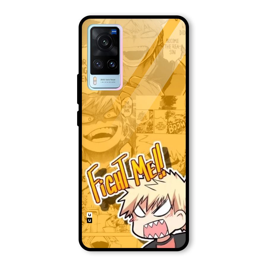 Fight Me Challenge Glass Back Case for Vivo X60