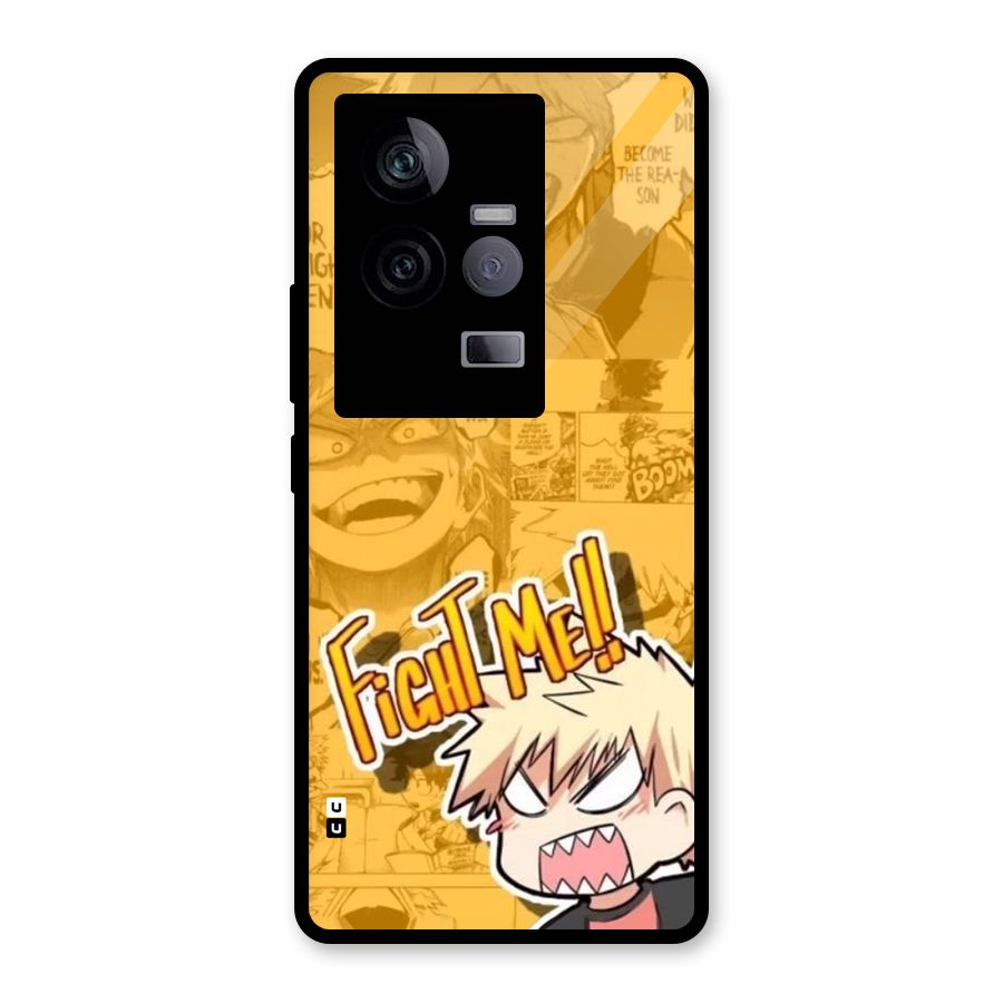 Fight Me Challenge Glass Back Case for Vivo iQOO 11 5G