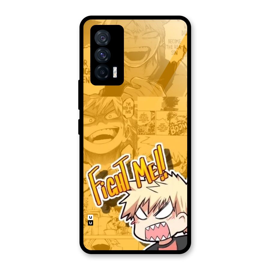 Fight Me Challenge Glass Back Case for Vivo iQOO 7 5G