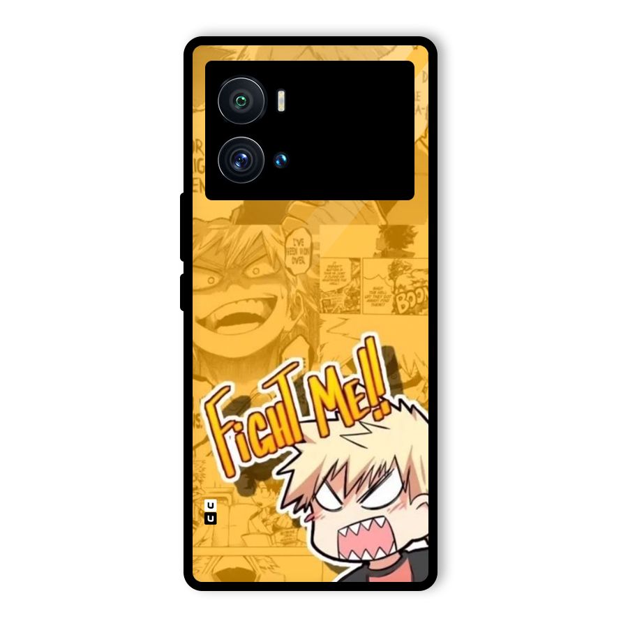 Fight Me Challenge Glass Back Case for Vivo iQOO 9 Pro