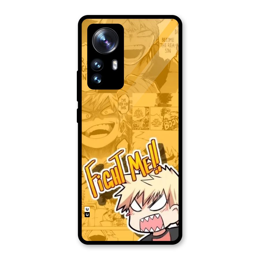 Fight Me Challenge Glass Back Case for Xiaomi 12 Pro
