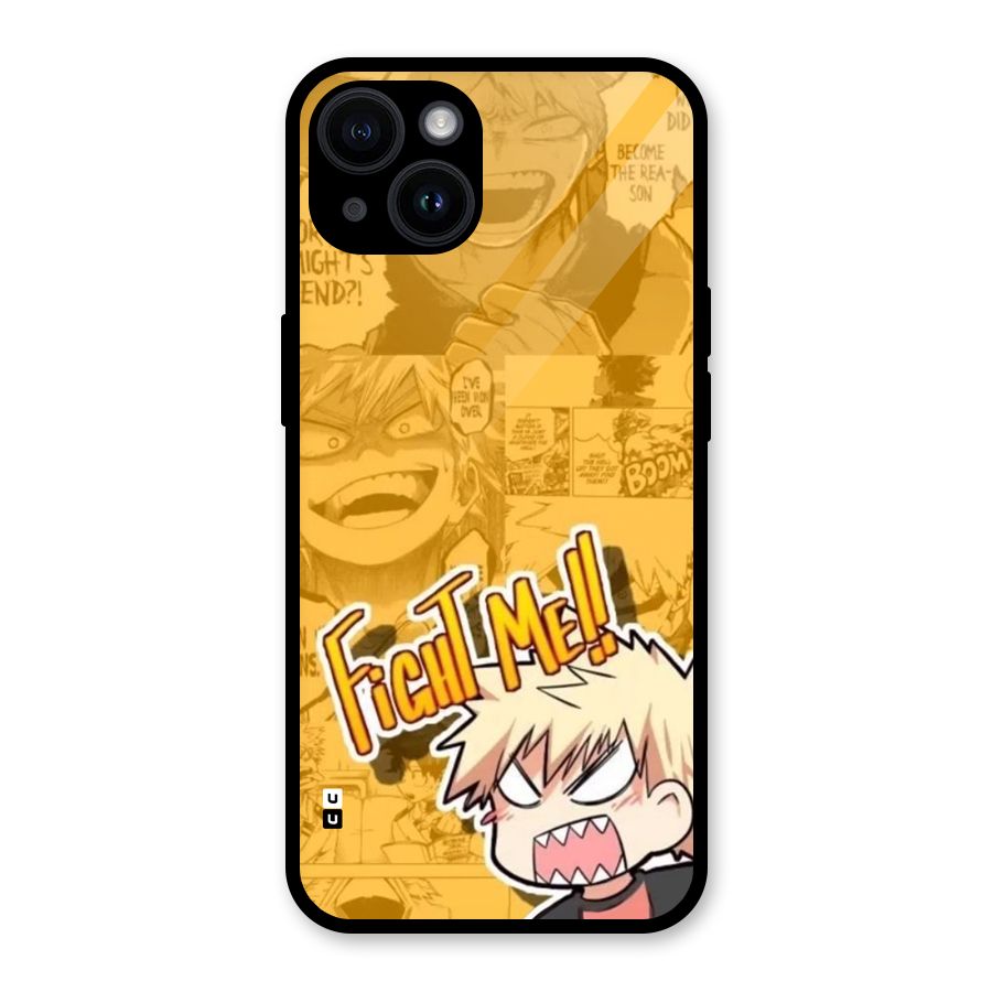 Fight Me Challenge Glass Back Case for iPhone 14