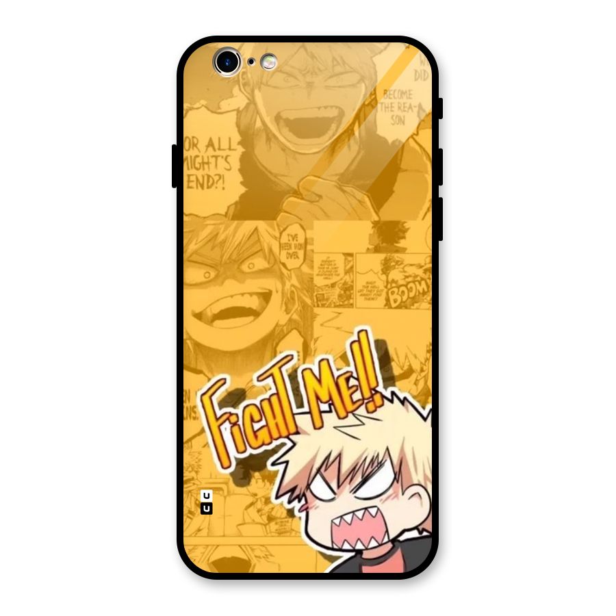 Fight Me Challenge Glass Back Case for iPhone 6 6S