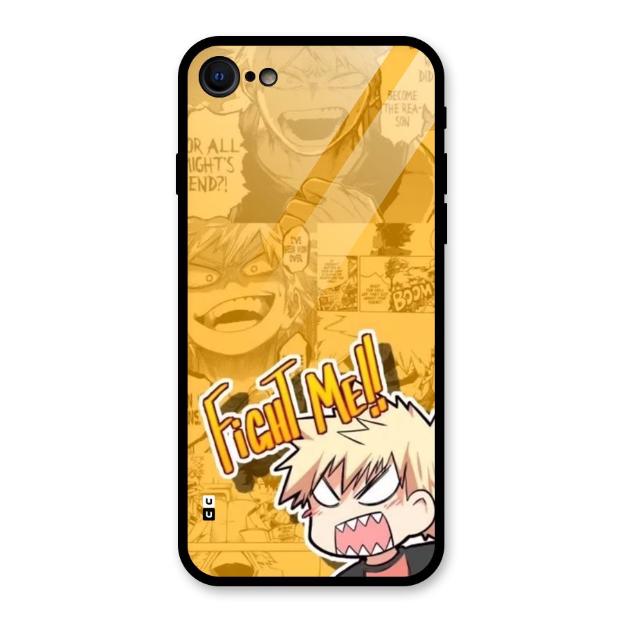 Fight Me Challenge Glass Back Case for iPhone 7