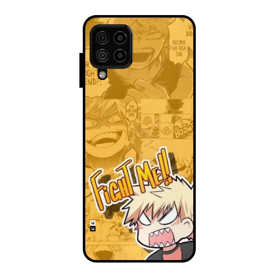 Fight Me Challenge Metal Back Case for Galaxy A22 4G