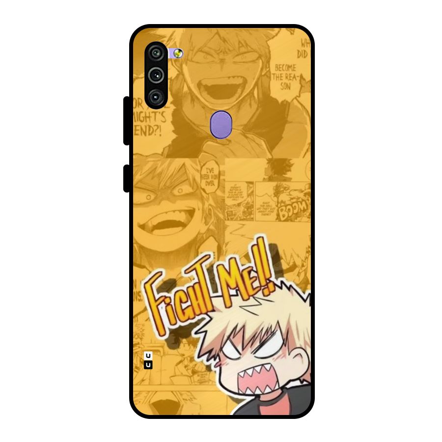 Fight Me Challenge Metal Back Case for Galaxy M11