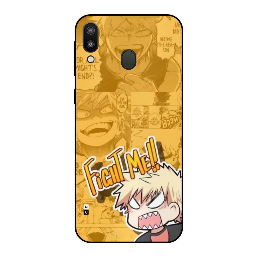 Fight Me Challenge Metal Back Case for Galaxy M20