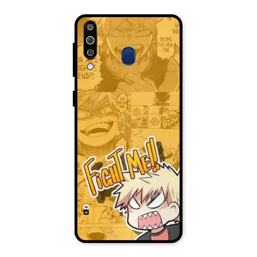 Fight Me Challenge Metal Back Case for Galaxy M30