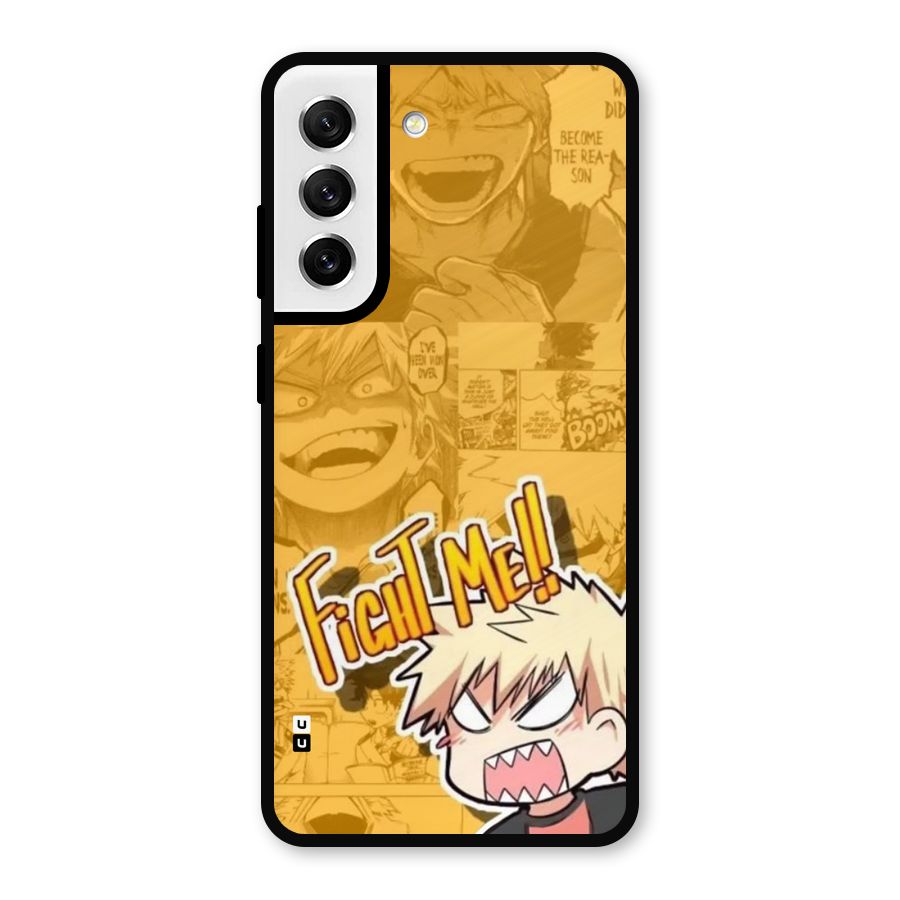 Fight Me Challenge Metal Back Case for Galaxy S21 FE 5G