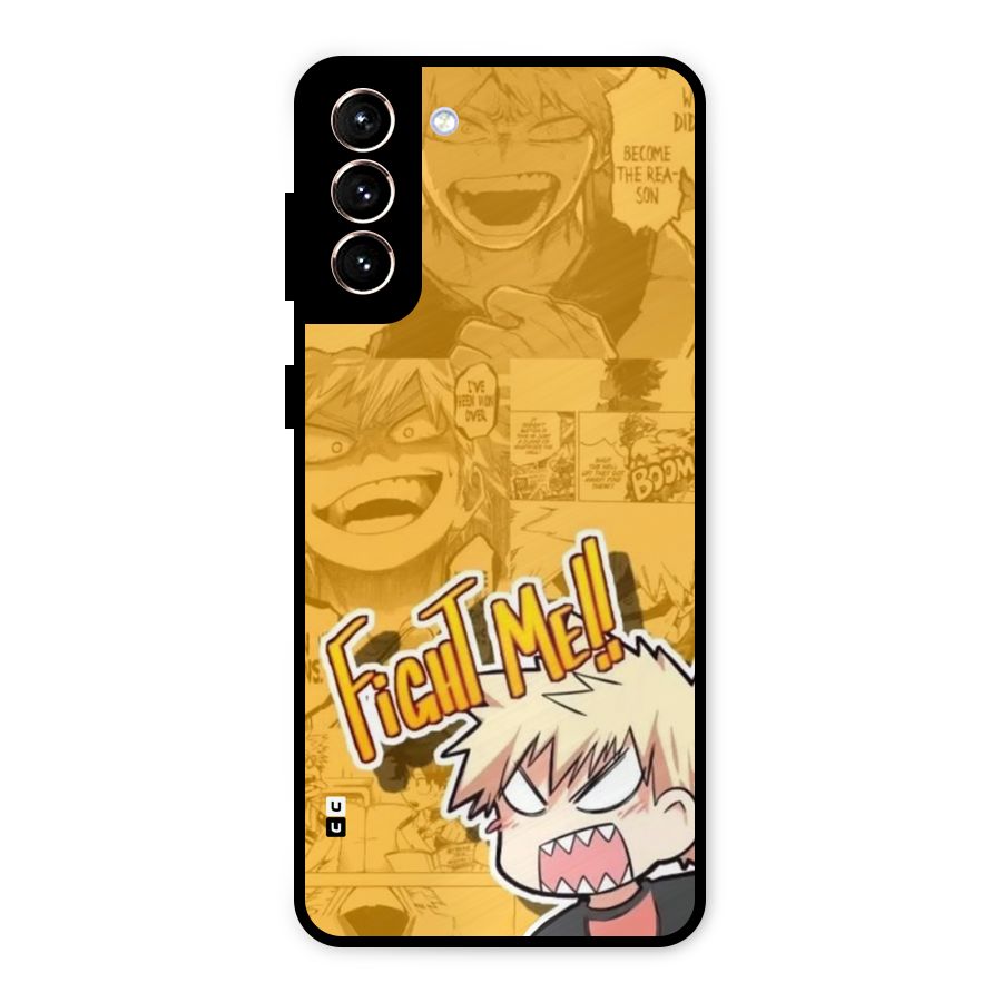Fight Me Challenge Metal Back Case for Galaxy S21 Plus