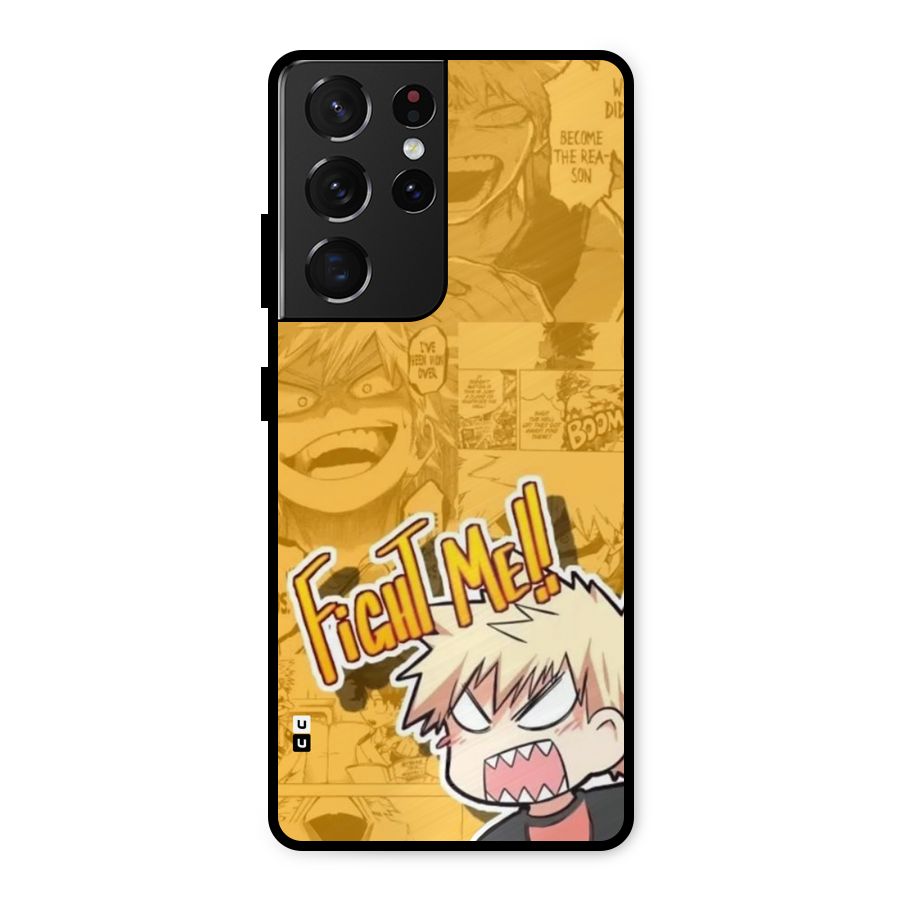 Fight Me Challenge Metal Back Case for Galaxy S21 Ultra 5G