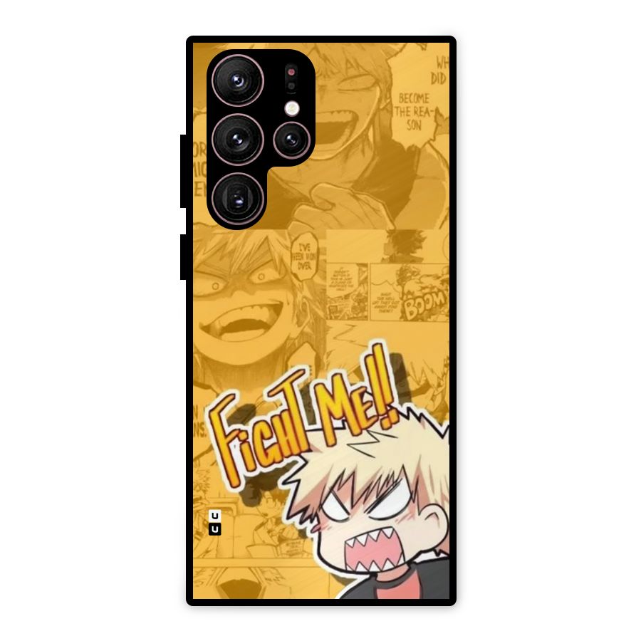 Fight Me Challenge Metal Back Case for Galaxy S22 Ultra 5G