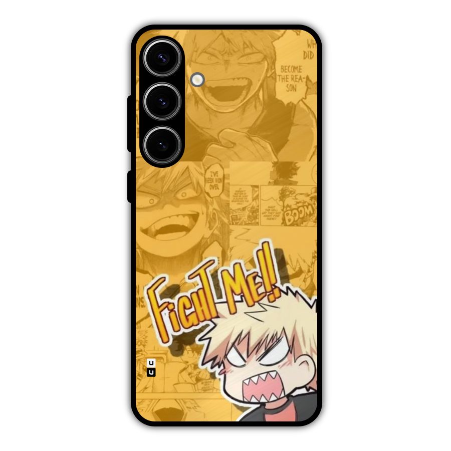 Fight Me Challenge Metal Back Case for Galaxy S24 Plus