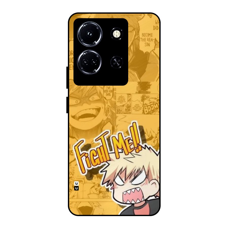 Fight Me Challenge Metal Back Case for Infinix Note 30 5G