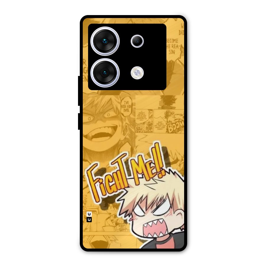 Fight Me Challenge Metal Back Case for Infinix Zero 30 5G