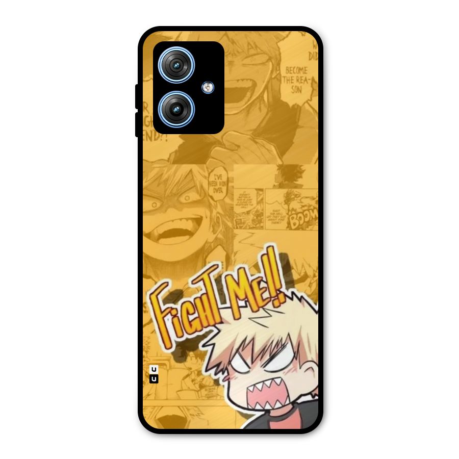 Fight Me Challenge Metal Back Case for Moto G54