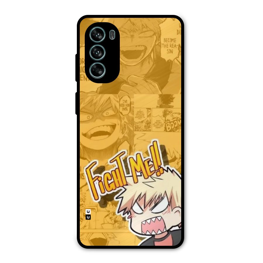 Fight Me Challenge Metal Back Case for Moto G62
