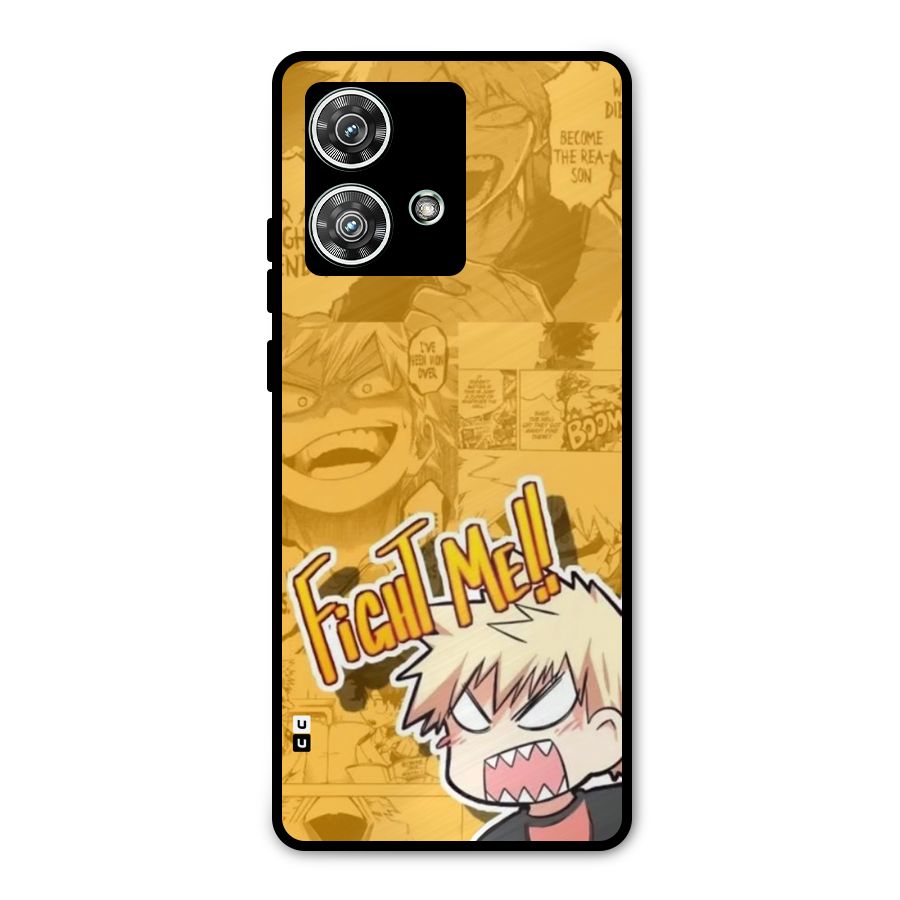 Fight Me Challenge Metal Back Case for Motorola Edge 40 Neo