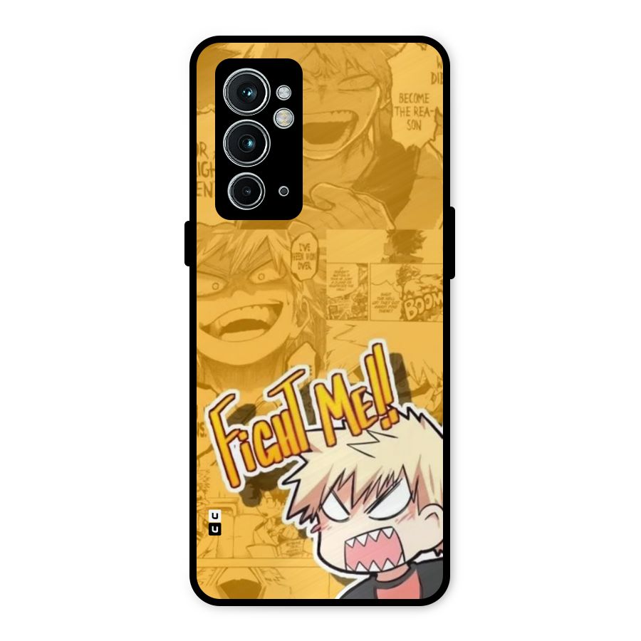 Fight Me Challenge Metal Back Case for OnePlus 9RT 5G