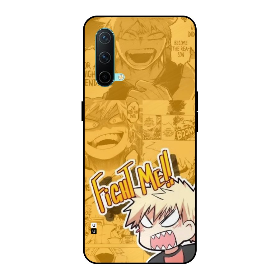 Fight Me Challenge Metal Back Case for OnePlus Nord CE 5G