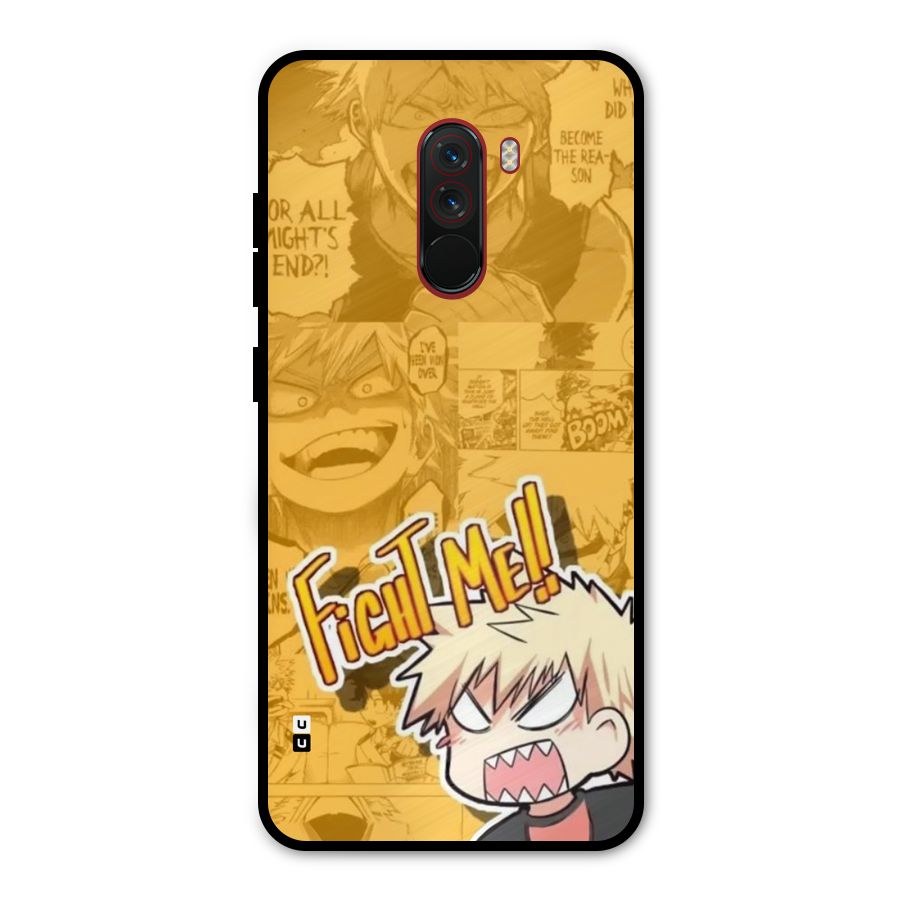 Fight Me Challenge Metal Back Case for Poco F1