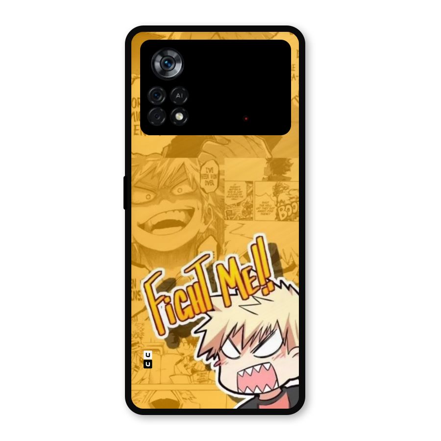 Fight Me Challenge Metal Back Case for Poco X4 Pro 5G