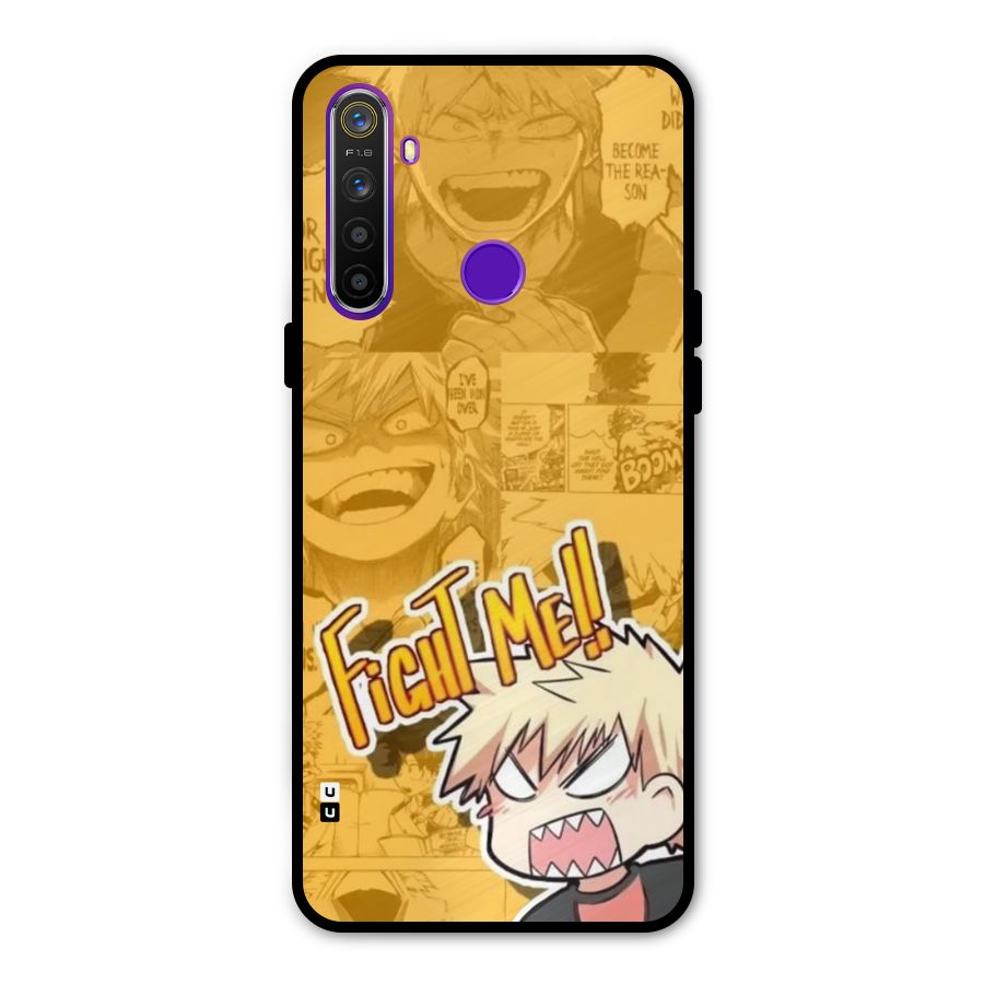 Fight Me Challenge Metal Back Case for Realme 5